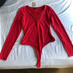 Guess Red Bodysuit